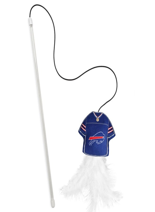 Pets First NFL Buffalo Bills Team Jersey Wand with CAT NIP, Cat Toy Jersey Shaped Plush Teaser Toy for Cats & Kittens - Interactive Pet Toy for Play & Exercise - Image 1